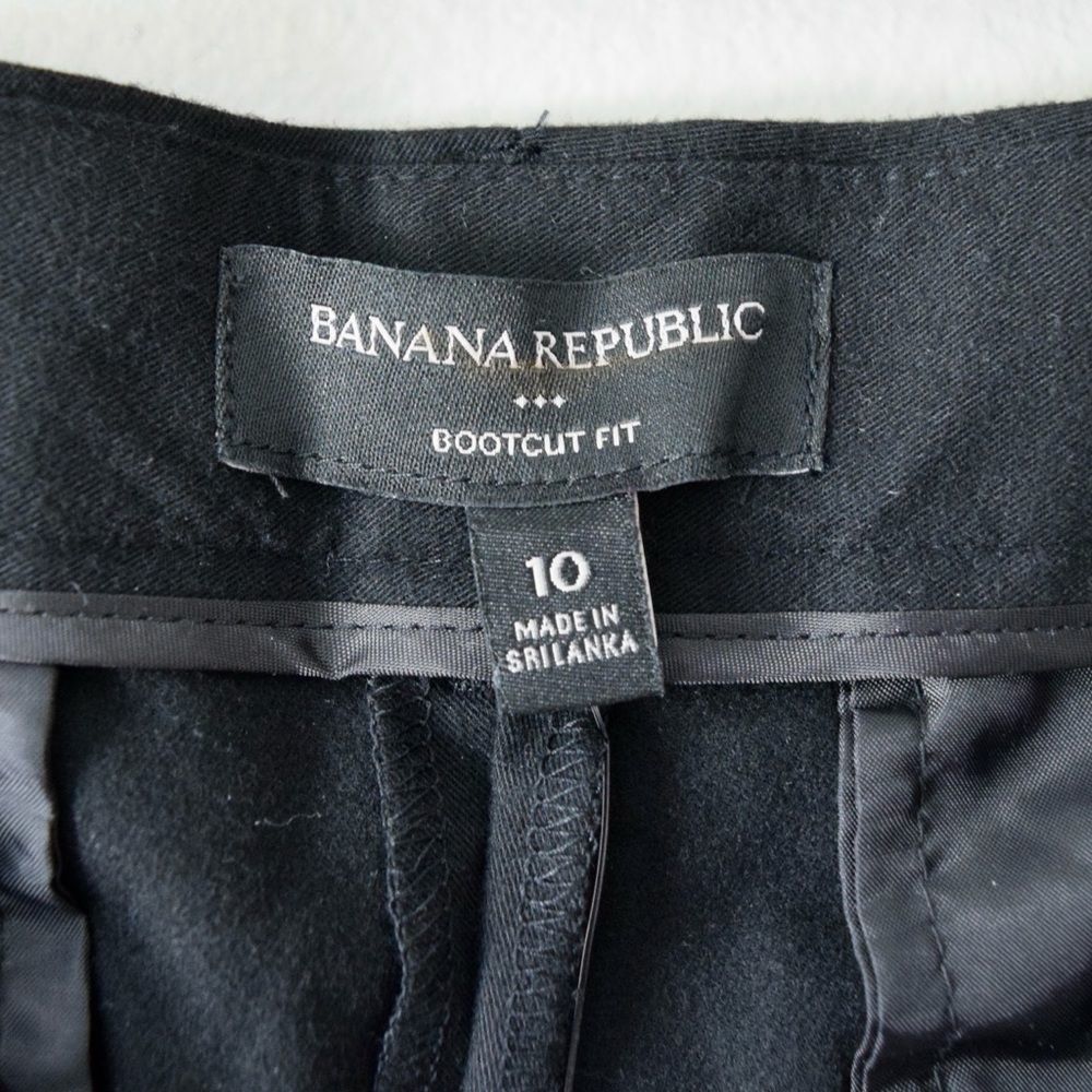 BANANA REPUBLIC Factory High-Rise Bootcut Pant, Black, Size 10 NWT Retail $80 - Picture 11 of 15